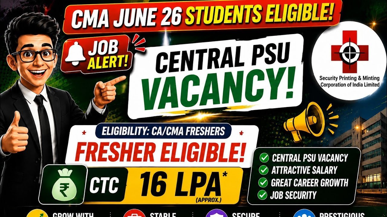SPMCIL Recruitment 2026 Notification Out | Assistant Manager (Finance), HR, IT & Other Posts | Salary Up to ₹14 LPA | Apply Online